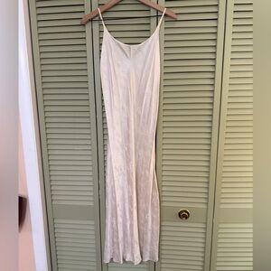 Vintage August Silk White Ivory Slip Dress